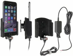 Uchwyt do Apple iPhone 7 z wbudowaną ładowarką samochodową do instalacji na stałe - Uchwyty samochodowe do telefonów - miniaturka - grafika 1