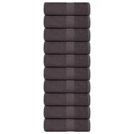 Ręczniki - vidaXL Ręczniczki, 10 szt., antracyt, 30x30 cm, 360 g/m², bawełna 100% - miniaturka - grafika 1