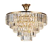 Lampy sufitowe - Brilagi - Żyrandol natynkowy CRYSTAL 5xE14/40W/230V złoty - miniaturka - grafika 1