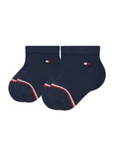 Skarpetki dla dzieci - Tommy Hilfiger Zestaw 2 par wysokich skarpet dziecięcych 701220516 Granatowy - miniaturka - grafika 1