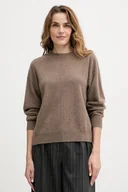Swetry damskie - BOSS sweter kaszmirowy damski kolor brązowy lekki 50547883 - miniaturka - grafika 1