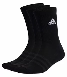 Skarpety ADIDAS Cushioned Crew Socks 3-pak Czarne - Skarpetki damskie - miniaturka - grafika 1