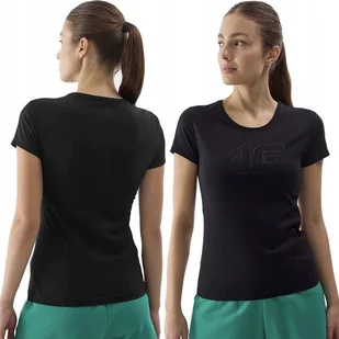 Koszulka Damska 4F T-shirt Bluzka Bawełniana Okrągły Dekolt F1163-20S-XL - Bluzki damskie - miniaturka - grafika 1