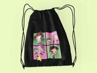 Torby szkolne - WOREK DO SZKOŁY WF/BUTY WRÓŻKOWIE CH + IMIĘ - miniaturka - grafika 1