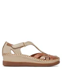 Sandały damskie - Pikolinos Sandały Cadaques W8K-1569C4 Beżowy - miniaturka - grafika 1