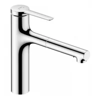 Baterie kuchenne - HANSGROHE 74822000 Zesis M33 Jednouchwytowa bateria kuchenna 160, metalowa wyciągana wylewka, 2jet Chrom - miniaturka - grafika 1