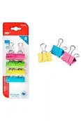 Spinacze i klipsy do papieru - Klipsy biurowe kolorowe 8szt - miniaturka - grafika 1