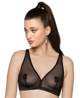 Biustonosze - RÓŻA Lisbet Biustonosz Miękki SOFT CZARNY r. 42 - miniaturka - grafika 1