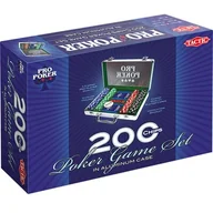 Gry karciane - Tactic Pro Poker 200 żetonów w aluminiowej walizce - miniaturka - grafika 1