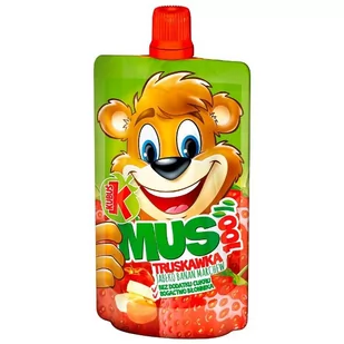 Kubuś Mus 100% truskawka jabłko banan marchew 100 g - Desery dla dzieci - miniaturka - grafika 1