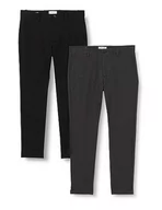 Spodnie męskie - JACK & JONES spodnie męskie, Czarny/opakowanie: ciemnoszary melanż, 29W / 34L - miniaturka - grafika 1