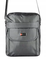 Torby męskie - Szara TORBA Męska na ramię SPORTOWA Saszetka PRZEWIESZKA Sakwa LISTONOSZKA - miniaturka - grafika 1