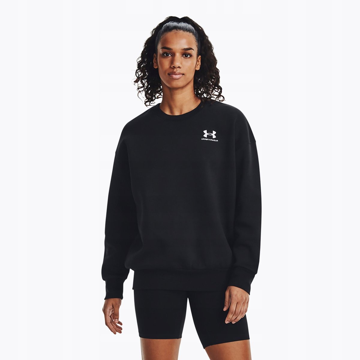 BLUZA DAMSKA SPORTOWA UNDER ARMOUR ICON FLEECE OS CREW XS