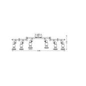 Lampy sufitowe - OSRAM Reflektor sufitowy OSRAM, biały, 6-punktowa, metalowy, GU10-LED 927 ściemniany, możliwość ściemniania, biały / opal, metal - miniaturka - grafika 1