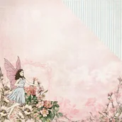 Scrapbooking - Papier 30x30 - Kaisercraft - Mystify wróżka kwiaty paski - miniaturka - grafika 1