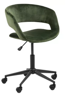 Fotel biurowy, krzesło biurowe D2.Design Fotel biurowy na kółkach Grace VIC fores t green 209570 - Fotele i krzesła biurowe - miniaturka - grafika 1