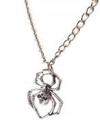 Wisiorki - PIĘKNY NASZYJNIK WISIOREK PRZYWIESZKA - PAJĄK, SPIDER - miniaturka - grafika 1