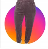 Dresy damskie - SPODNIE DRESOWE WELUROWE 50 52 POLSKIE PROSTA NOGAWKA BEZUCISKOWE beż - miniaturka - grafika 1