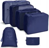 Akcesoria podróżnicze - ORGANIZERY PODRÓŻNE DO WALIZKI BAGAŻU NA UBRANIA AKCESORIA ZESTAW 6 SZTUK - miniaturka - grafika 1