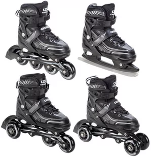 Rolki Łyżwy 4w1 Croxer Optima Black 39-42 - Rolki - miniaturka - grafika 1