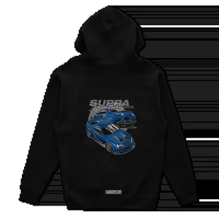Czarna bluza z kapturem Toyota Supra mk4 Blue-XL - Bluzy męskie - miniaturka - grafika 1