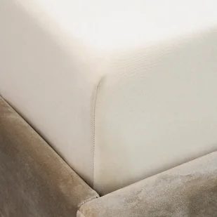 Prześcieradło PELLY jersey beżowe PREMIUM 160x200 cm - Prześcieradła - miniaturka - grafika 1