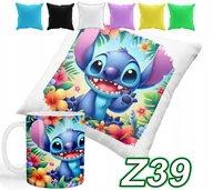 Gadżety dla niej i dla niego - ZESTAW KUBEK + POSZEWKA Z NADRUKIEM LILO&STICZ ANGEL SŁODZIAK + IMIĘ - miniaturka - grafika 1