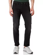Spodenki męskie - camel active Męskie spodnie jeansowe slim fit Madison, czarny 48, 34W / 36L - miniaturka - grafika 1