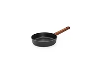Patelnie - Woll Diamond QXR Eco Logic patelnia żeliwna, indukcyjna, Ø 20 cm, wysokość 5 cm, z trwałym, wytrzymałym drewnianym trzonkiem – nadaje się do wszystkich rodzajów kuchenek, nie zawiera PFAS, aluminium, - miniaturka - grafika 1