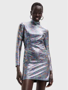 Desigual Sukienka koktajlowa Luna 22WWVK62 Kolorowy Slim Fit - Sukienki - miniaturka - grafika 1