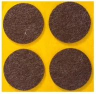 Meble modułowe i akcesoria - Samoprzylepne podkładki filcowe brązowe ø40 4szt - miniaturka - grafika 1