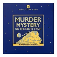 Sukienki i spódniczki dla dziewczynek - Talking Tables Zestaw wielokrotnego użytku z tajemnicą Mord | Host Your Own gry nocne | Orient Express lata 30. XX wieku, tematyka kolacji | 3 alternatywne końcówki | ekstrawagancka sukienka | dla dorosłych, prezent HOST-MYSTERY-TRAIN - miniaturka - grafika 1