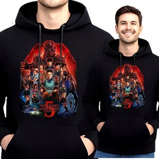 BLUZA STRANGER THINGS PREMIUM CIEPŁA KANGURKA Z KAPTUREM S P387 - Bluzy męskie BLUZA STRANGER THINGS PREMIUM CIEPŁA KANGURKA Z KAPTUREM S P387 - Bluzy męskie - miniaturka - grafika 1