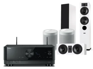 Kino domowe Yamaha RX-V4A (czarny) + Tesi 5 + 7 + 2 x MusicCast 20 (biały) - Kino domowe - miniaturka - grafika 1