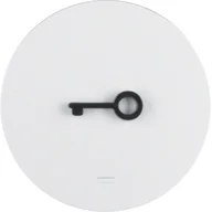 Inne akcesoria elektryczne - Berker R.1/R.3 Berker Klawisz z soczewką i wypukłym symbolem "drzwi" biały, połysk - miniaturka - grafika 1