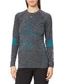 Koszulki i topy damskie - X-Bionic damska koszulka Energy Accumulator 4.0 okrągły dekolt długie rękawy, ciemnoszary melanż/Wa, XS - miniaturka - grafika 1