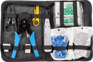 Eurokomp Zestaw narzędzi sieciowych 9 elementowy EK5949 - Narzędzia sieciowe - miniaturka - grafika 1