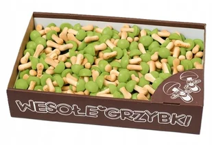 WESOŁE GRZYBKI PISTACJOWE HERBATNIKI Z POLEWĄ PISTACJOWĄ 1KG MAVESPA - Ciastka - miniaturka - grafika 1