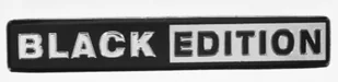 NAKLEJKA WLEP NA AUTO SAMOCHÓD  WLEPKA ALUMINIOWA WYPUKŁA BLACK EDITION   11,8 x 1,4cm 2/33318 - Akcesoria motoryzacyjne - miniaturka - grafika 1