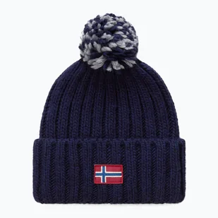 Czapka zimowa damska Napapijri Semiury 3 blu marine - Czapki damskie - miniaturka - grafika 1
