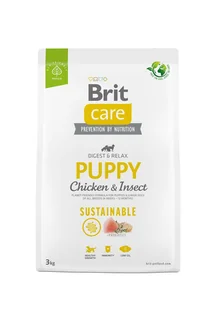Brit Care Dog Sustainable Puppy Chicken&Insects 3 kg - Sucha karma dla psów - miniaturka - grafika 1