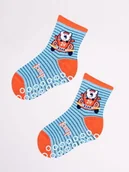 Skarpetki dla dzieci - Skarpetki antypoślizgowe Yo!Club miś w aucie - miniaturka - grafika 1