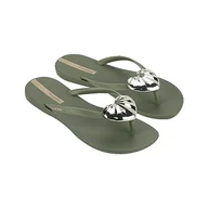 Klapki i japonki damskie - Ipanema Maxi Fashion III Fem, Japonki Damskie, Zielony Złoty, 43 EU - miniaturka - grafika 1