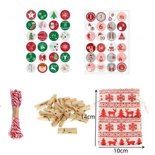 Kalendarz adwentowy Artnico DIY CHS-6 jutowe kolor - Zabawki interaktywne dla dzieci - miniaturka - grafika 2