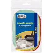 Ściereczki, gąbki, czyściki - GROSIK 3szt. Zmywaki szorstkie chłonne - miniaturka - grafika 1