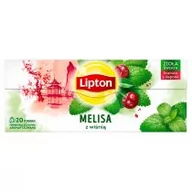 Herbata - Lipton Herbata MELISA Z WIŚNIĄ 20t ziołowa - miniaturka - grafika 1