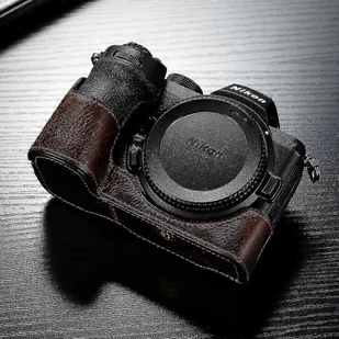 Do Nikon Z5 Z6ii Z7 Ii Korpus futerału na aparat Do skórzanego futerału na aparat Ręcznie robiony półtorba-yvan Głęboka kawa - Torby fotograficzne i futerały - miniaturka - grafika 1