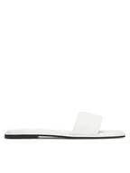 Klapki i japonki damskie - Calvin Klein Klapki Flat Slide - He HW0HW02378 Biały - miniaturka - grafika 1