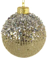 Bombki - Bombki plastikowe 8 cm złote zestaw 4 szt. świąteczne - miniaturka - grafika 1