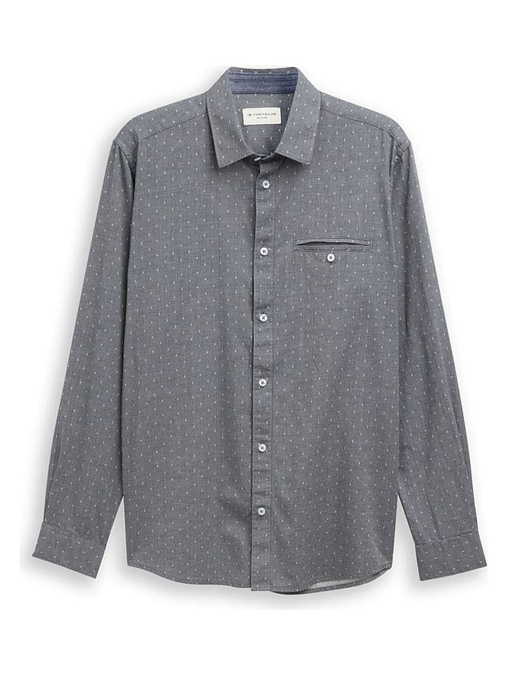Tom Tailor Koszula - Regular fit - w kolorze szarym